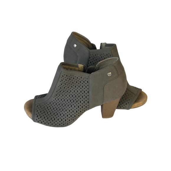 Giani Bernini Angye Memory Foam Peep toe booties Gray - Size 7 - Picture 4 of 5